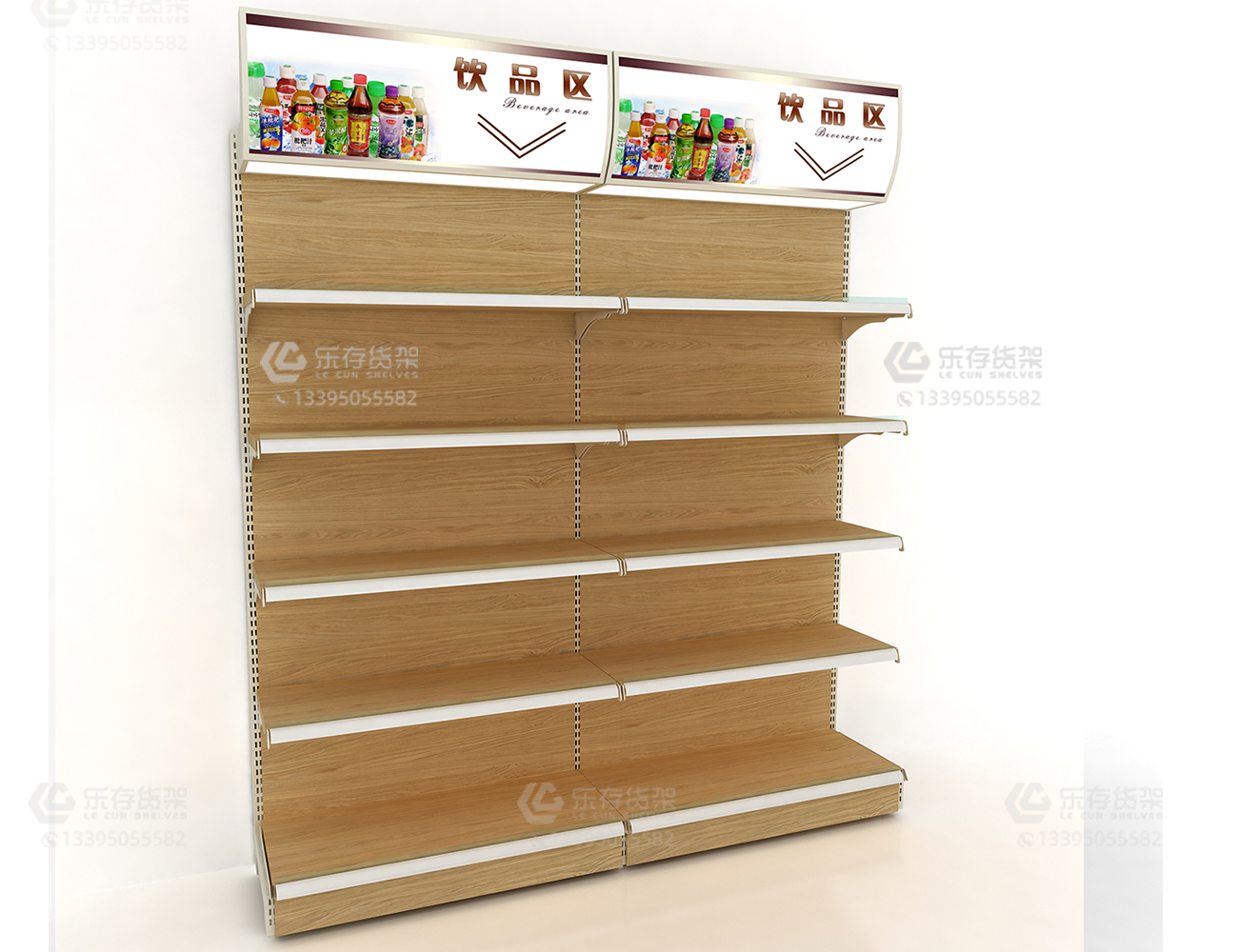 單面零食貨架,帶地柜便利店貨架,陽光背板高檔食品貨架